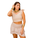 "Flair Bow-Tie Crop"