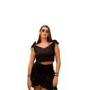 "Flair Bow-Tie Crop"