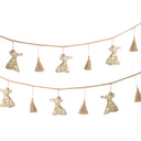 "Shiny Embroidered Sufi Beauty: Handmade Ornament Garland"