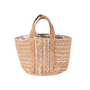Sandsational Style: The Burlap Sequined Beach Bag (Large)
