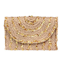 "Radiant Braided Elegance: The Envelope Clutch"