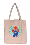 Exquisite Artistry : The Hand-Embroidered Scarab Tote
