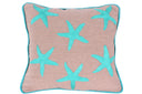 Hand-Knitted Beach House Star Cushion