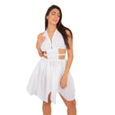 Glamour by the Shore: Multi-Layered Boho Chic Dress