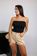 "Stretch to Impress: Stretch Crop Top"