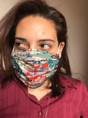 RETRO MASK - MASKS ARE COMPOSED OF 3 LAYERS INCLUDING A FILTER AND A NOSE SUPPORT