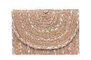 "Radiant Braided Elegance: The Envelope Clutch"