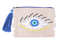 Stylish Sight: The 'Eye' Design Hand-Embroidered Pouch"