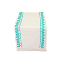 Embroidered DAK Excellence: A Table Runner with Crescent & Star Accents
