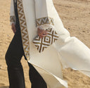 The Hand-Beaded Golden Geometric Clutch
