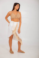 "Flowy and Free: Shawl-Like Skirt"