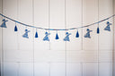 "Embroidered Sufi Beauty: Handmade Ornament Garland in Blue"