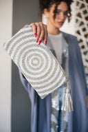 Hand-Beaded Infinity Clutch - A Sparkling Jewel in your accessory collection