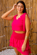"Flair Bow-Tie Crop"