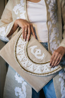 Blooming Beauty: The Lotus Clutch with Beaded Embellishments