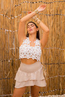 "Flower Power Crochet Top"