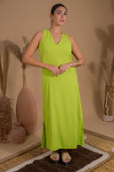 The Front and Back V-Neck Dress