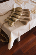 "Shiny Embroidered Sufi Beauty: Handmade Ornament Garland"