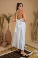 "Halter-Neck Maxi Dress"