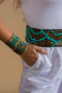 Hand-Beaded Zig-Zag  Bracelet