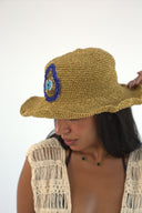 "Sunspell Hat" - Hand-Beaded Serma Eye Hat
