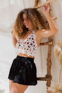 "Flower Power Crochet Top"