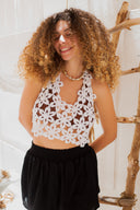 "Flower Power Crochet Top"