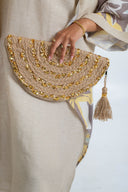 Half-Moon Handiwork: The Hand-Braided Glittery Clutch