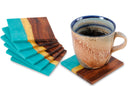 Natural Fusion: Wood and Epoxy Resin Coasters