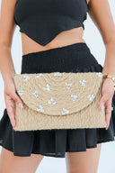"Crystal Dune - Hand-Woven Clutch