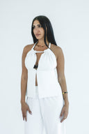 "Gypsy Glow Halter Top"
