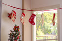 Hand Embroidered Stocking Showcase: Dangling Banner