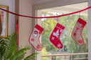 Hand Embroidered Stocking Showcase: Dangling Banner