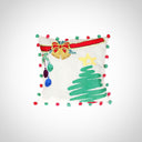 Artisanal Splendor: Hand-Embroidered Tree Cushion