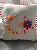"Crescent Star Cushion"