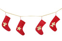 Hand Embroidered Gold Stocking Showcase: Dangling Banner