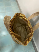 Sandsational Style: The Burlap Sequined Beach Bag (Large)