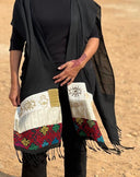 "The Egyptian Wrap-Around Shawl" - Handmade Patchwork Shawl from All across Egypt