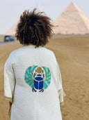 Blue Scarab Kimono