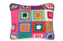 "Cozy Up with Crochet: Patchwork Crochet Cushion for Your Home"