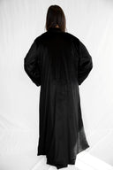 Unleash Your Inner Mystique with the Black Kaftan with Hand-Embroidered Eye & KAF in Gold