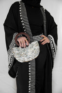 "Ivory Bloom Button Bag"