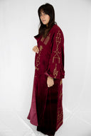 "Tales Woven in Gold Velvet Kaftan"