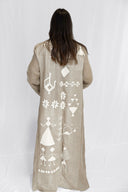 "Tales Woven Linen Kaftan"