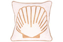 Ocean Shell: Hand-Embroidered Beach House Cushion