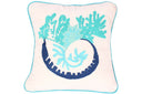 Hand-Knitted Beach House Under the Sea Cushion