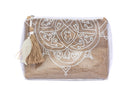 Sandy Shores: Burlap Transparent Pouch