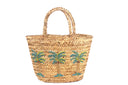 Woven Hand-Beaded Palm Trees Tote Bag