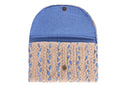 "Denim Dunes" - Hand-Braided Envelope Clutch