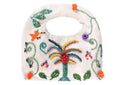 Tropical Palm Beaded Handheld Bag